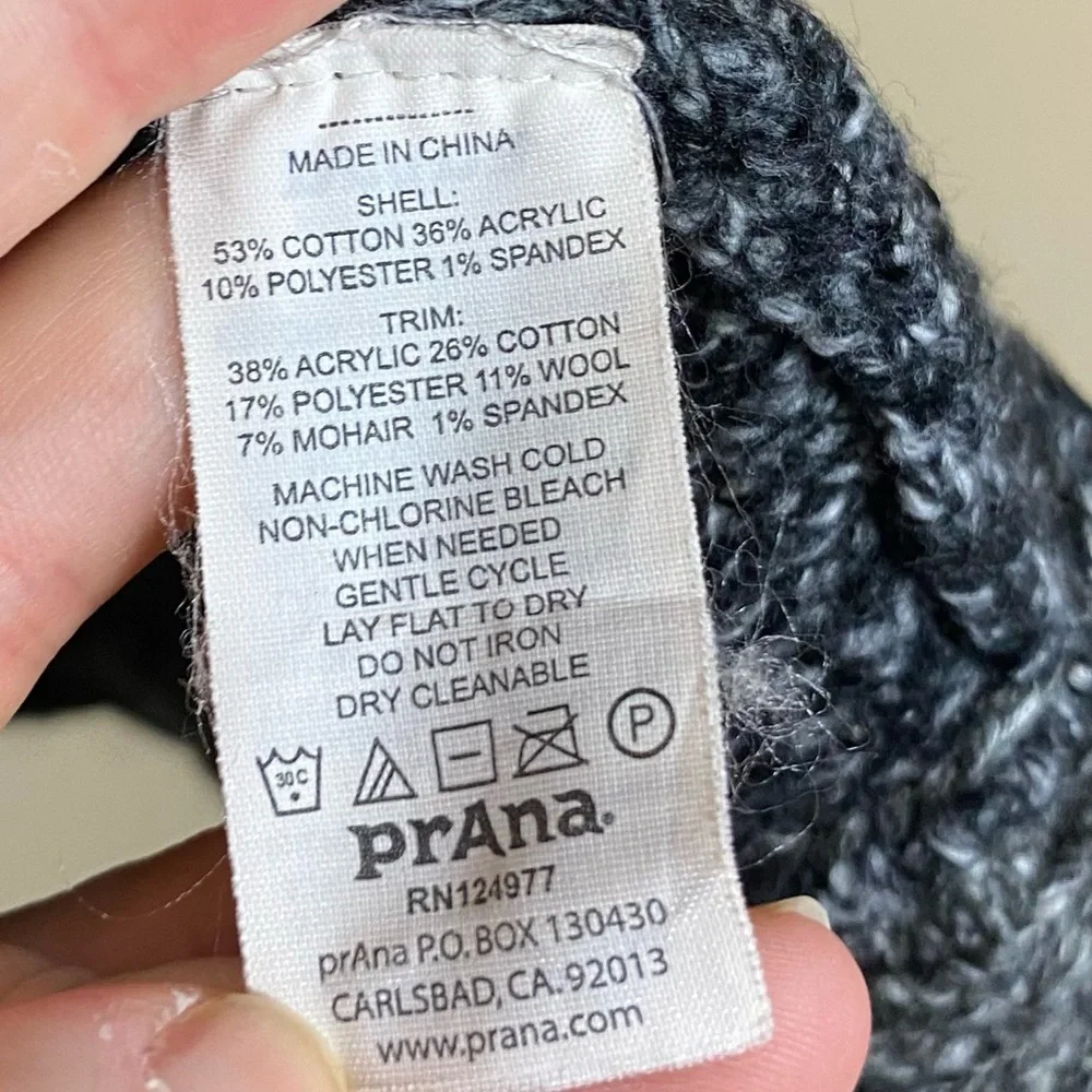 Prana Angelica Duster Cardigan Coal Gray